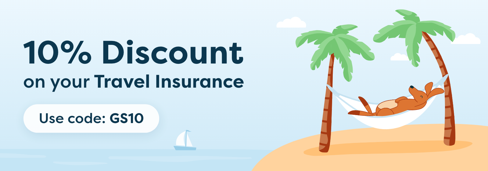Use Code - GS10 for 10% discount on GoSkippy Travel Insurance