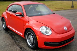 A Red Volkswagen Beetle 
