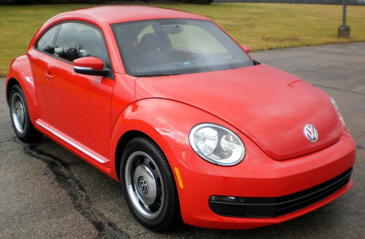 A Red Volkswagen Beetle 