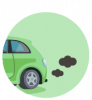  plug-in hybrid car icon emitting very little CO2 Emissions.