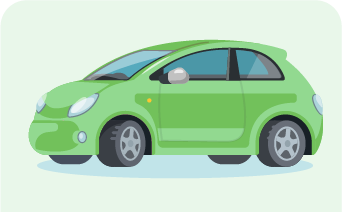 Infographic that shows a car icon on top of the text ‘Plug-in-Hybrid’.