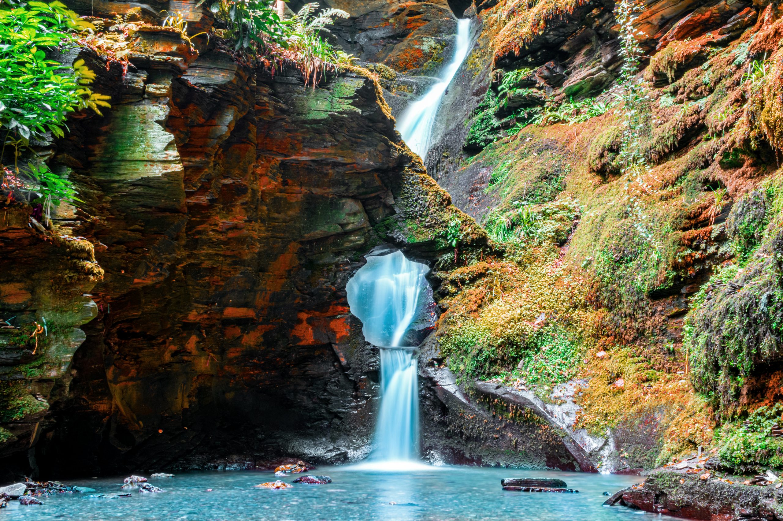 St Nectans Glen waterfall cornwall