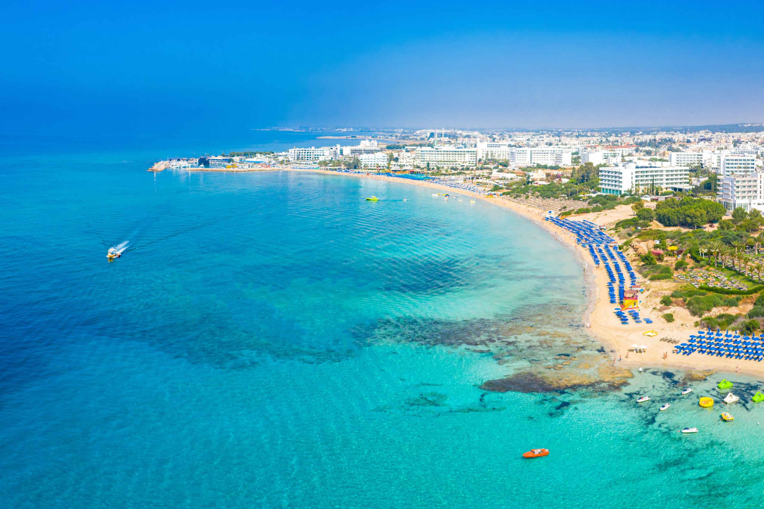 Crystal blue waters of the Cyprus Coast