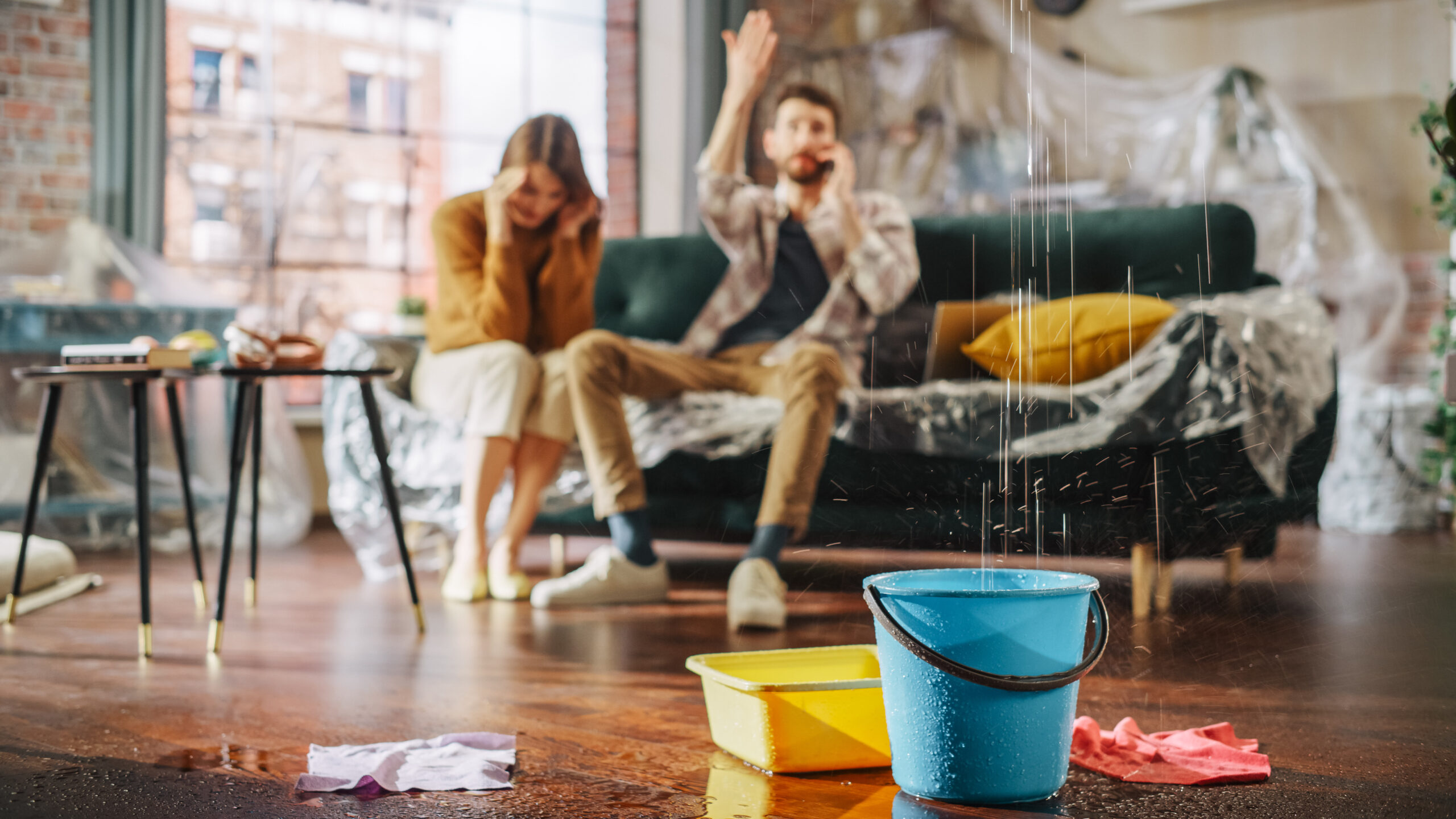 Roof is Leaking, Pipe Rupture at Home: Angry Couple Calling Insurance Company