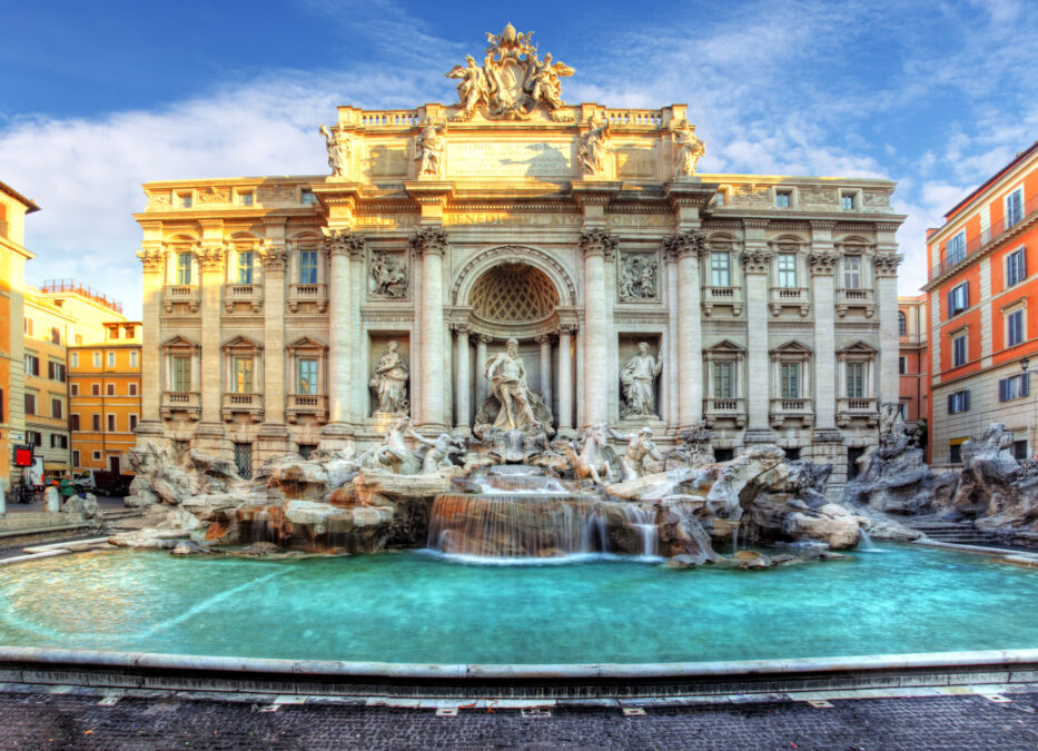 The Trevi Fountain, rome, Italy.