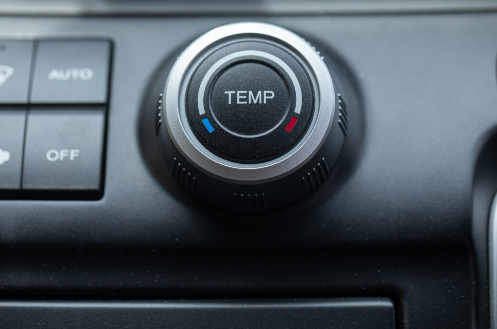 Car air conditioning temp control dial