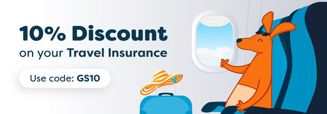 10% Discount on your Travel Insurance.
Use code: GS10
