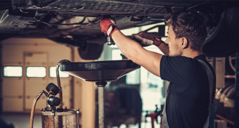 Garage Maintenance on Car