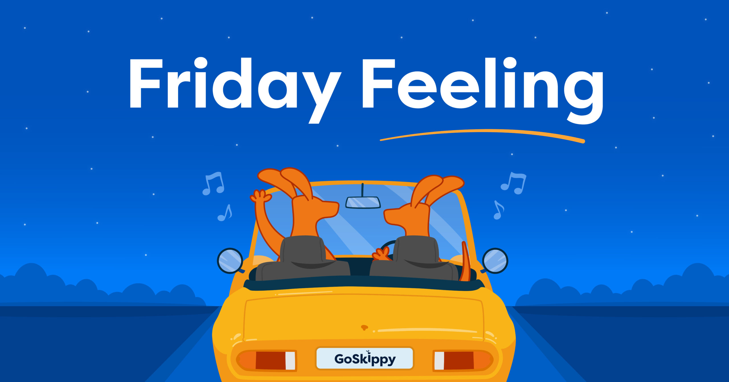 GoSkippy's Friday Feeling Playlist Cover
