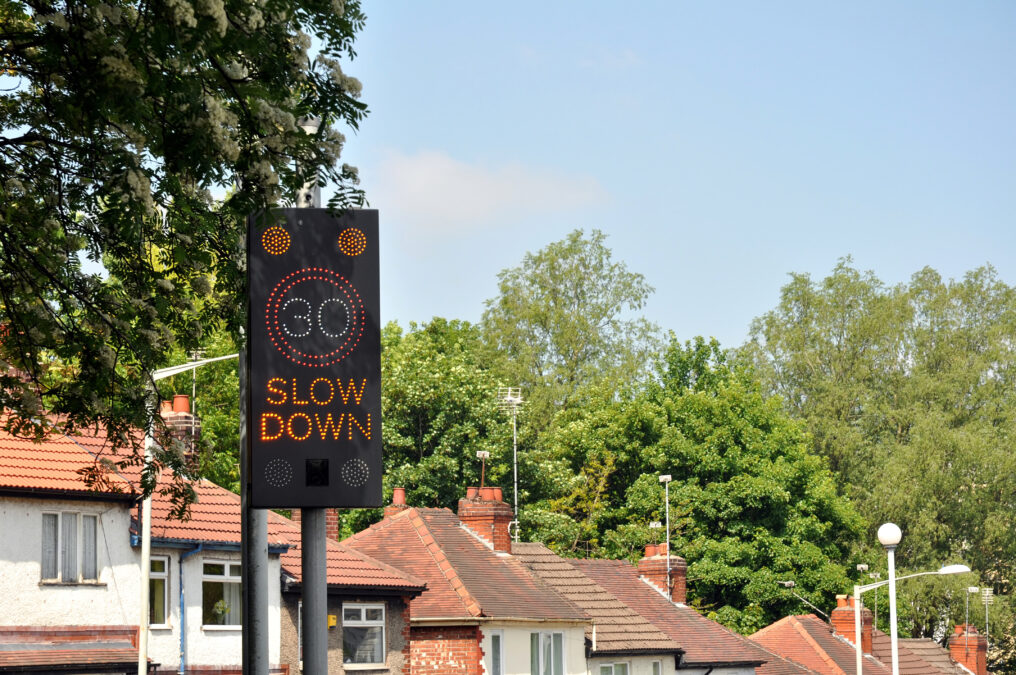 Speed Warning Sign - 30MPH Slow Down